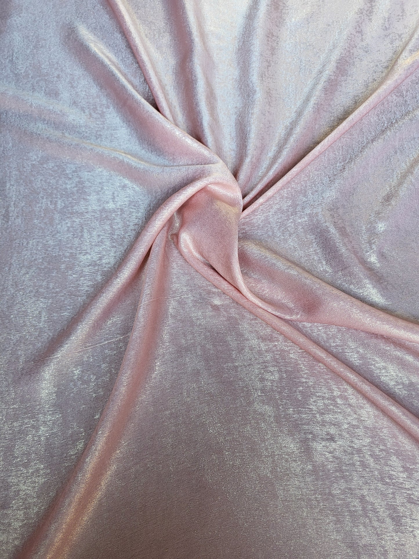 Tissu lamé soyeux - Rose et Or