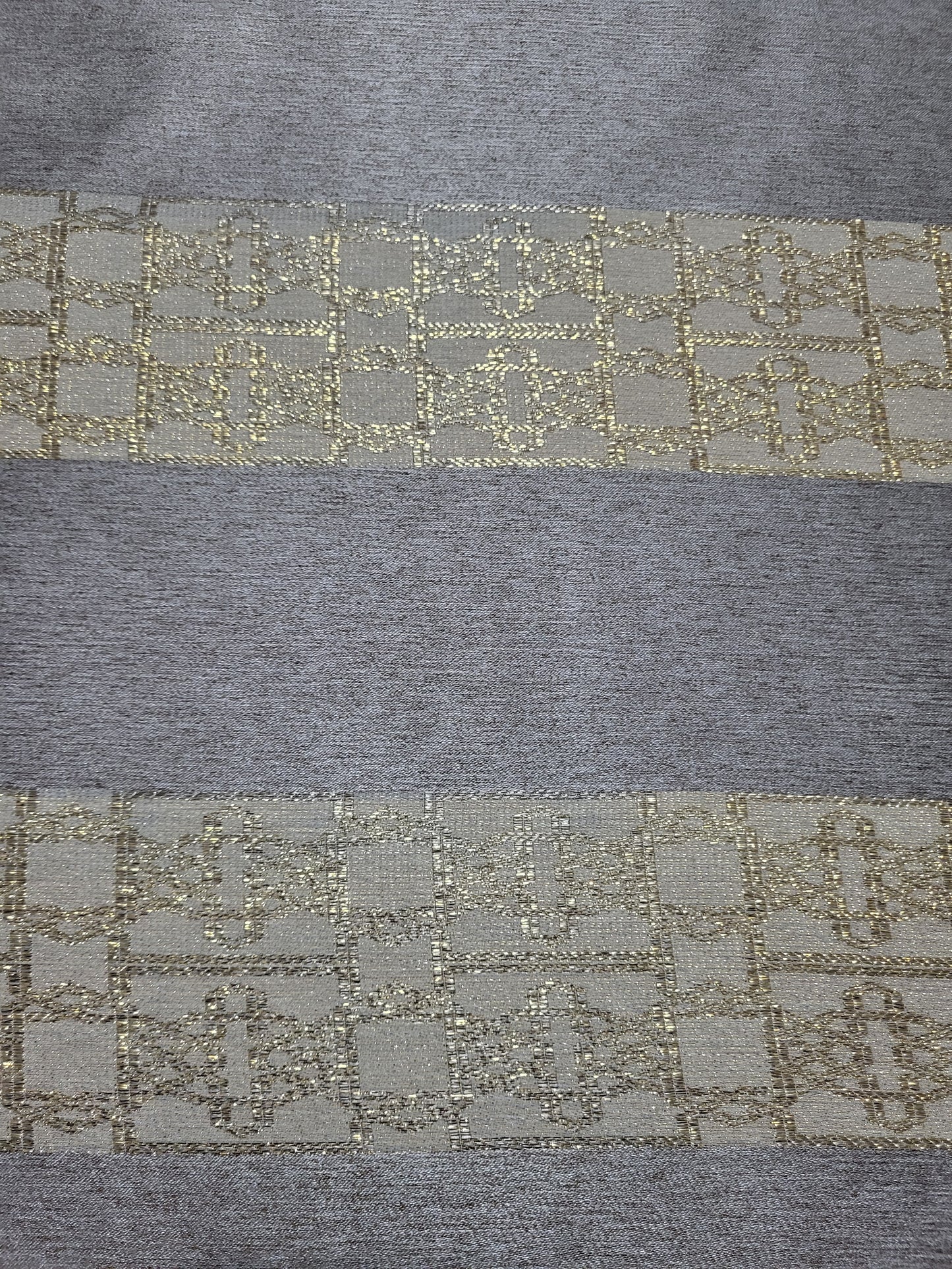 Tissu satin de soie "jawhara" tissé - Argent et Or