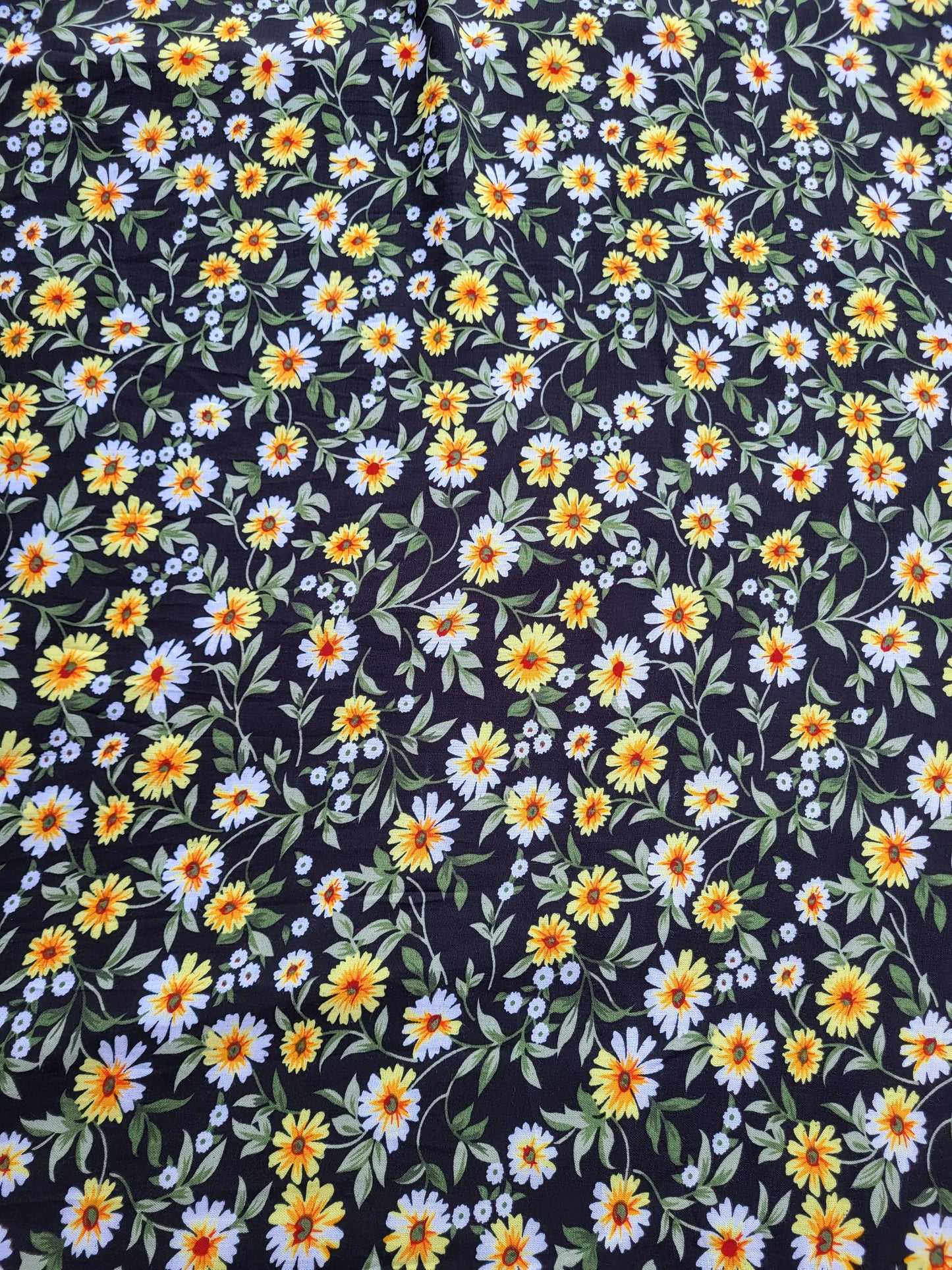 Tissu coton viscose imprimé - Multicolore #7