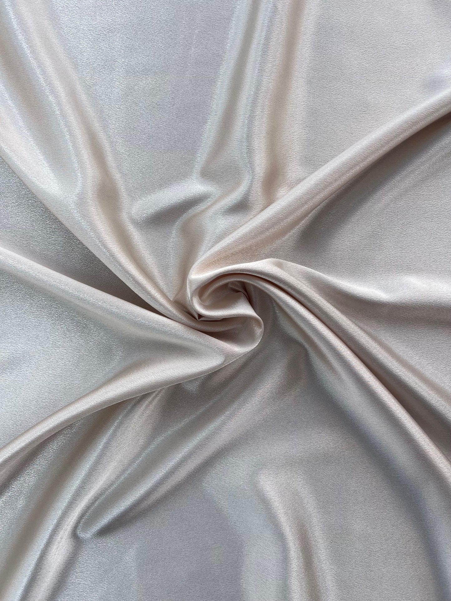 Tissu crêpe satin - Beige