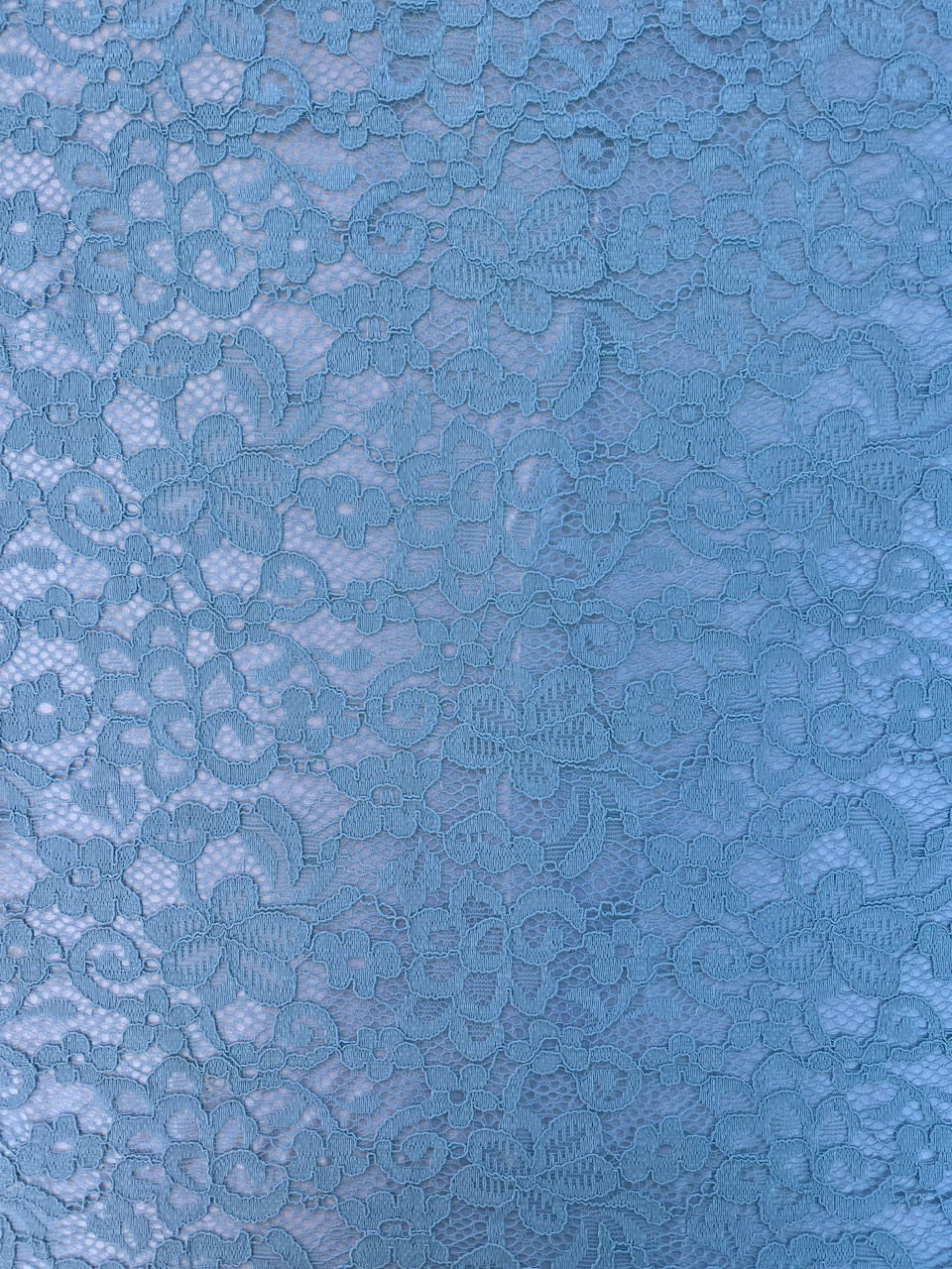 Tissu dentelle monochrome - Bleu ciel