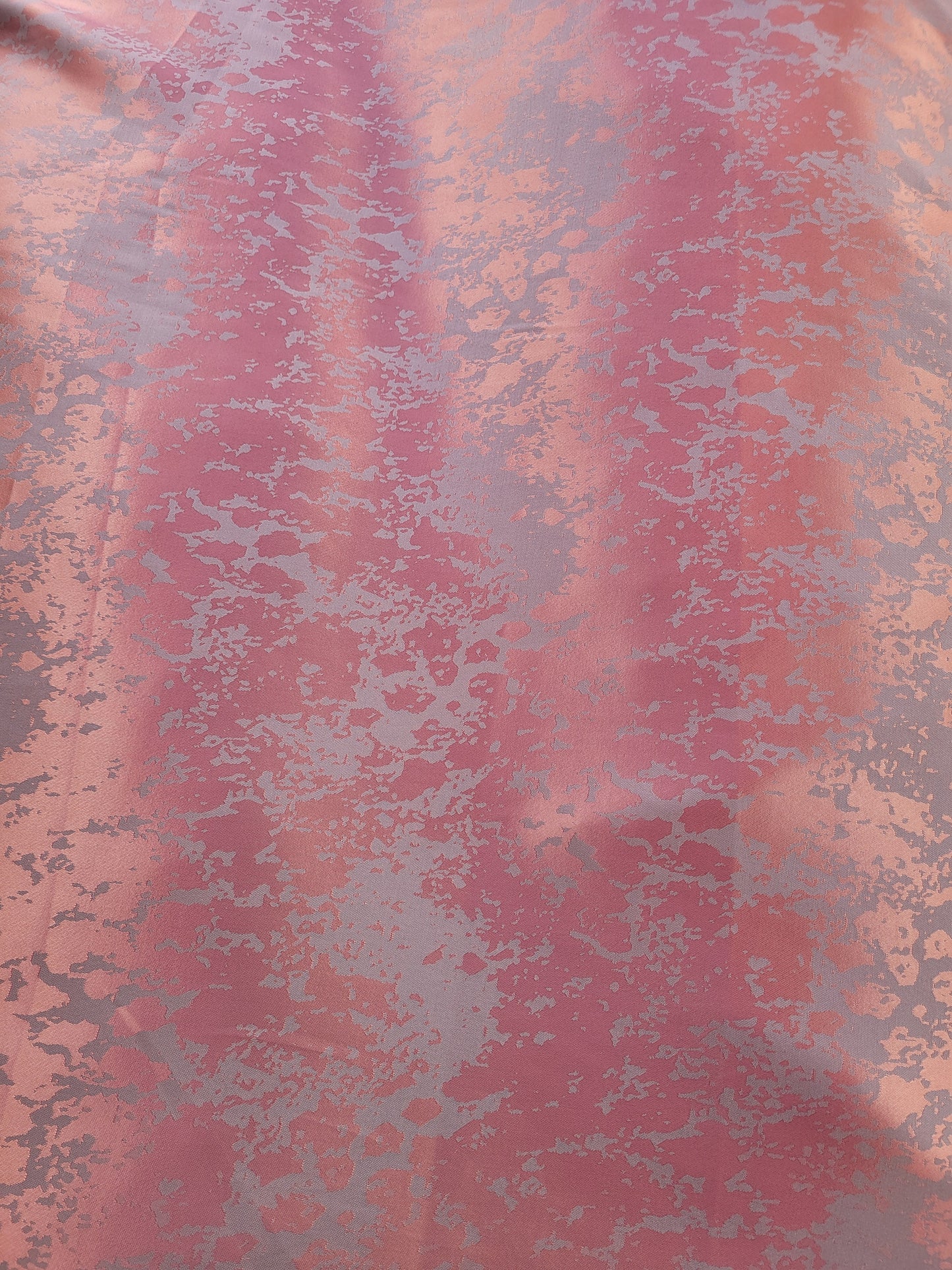Woven satin jacquard fabric - Salmon