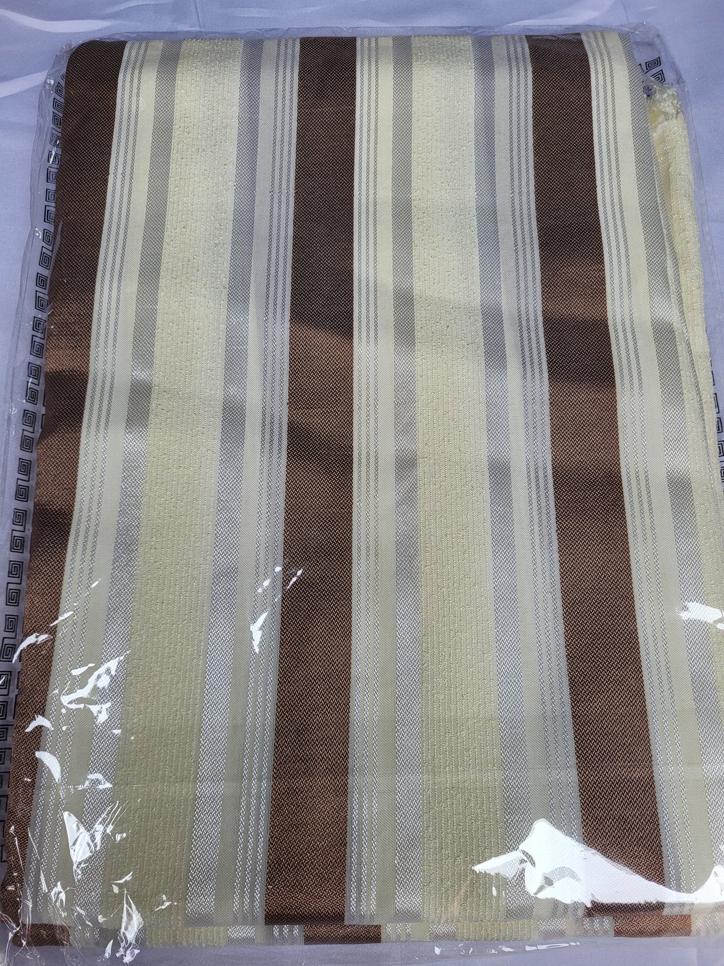 Tissu Sousdi "Jellaba" - Marron et Beige
