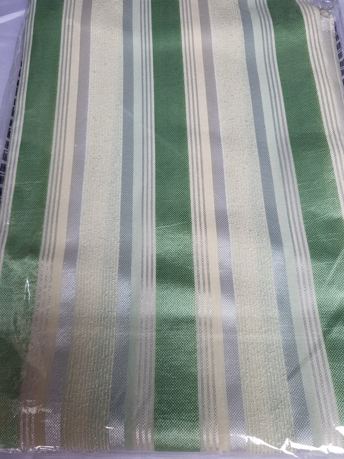 Tissu Sousdi "Jellaba" - Vert - Beige