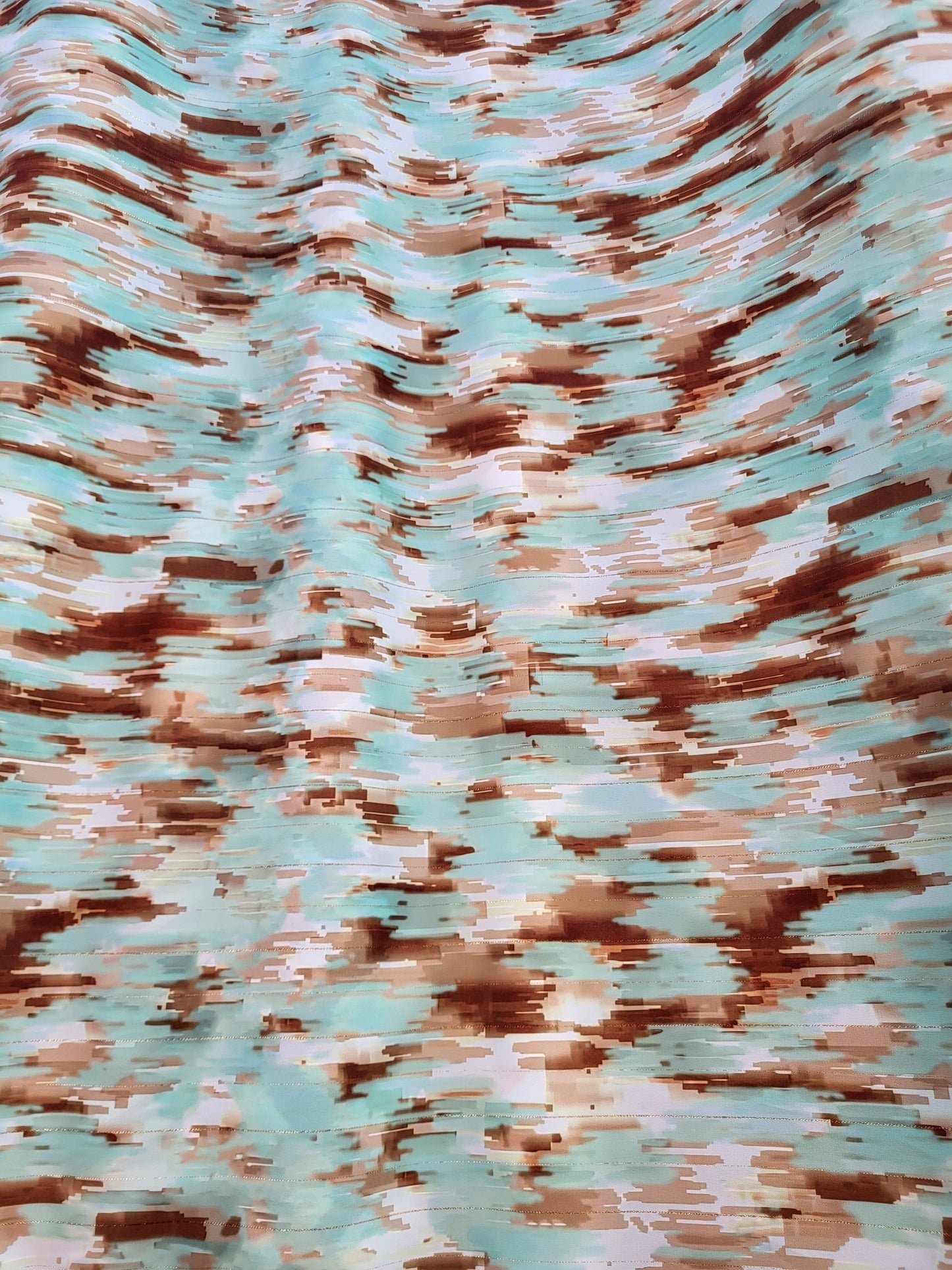 Tissu "jawhara" - Vert et marron