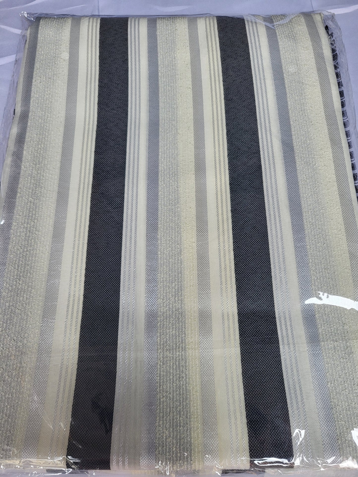 Tissu Sousdi "Jellaba" - Noir et Beige
