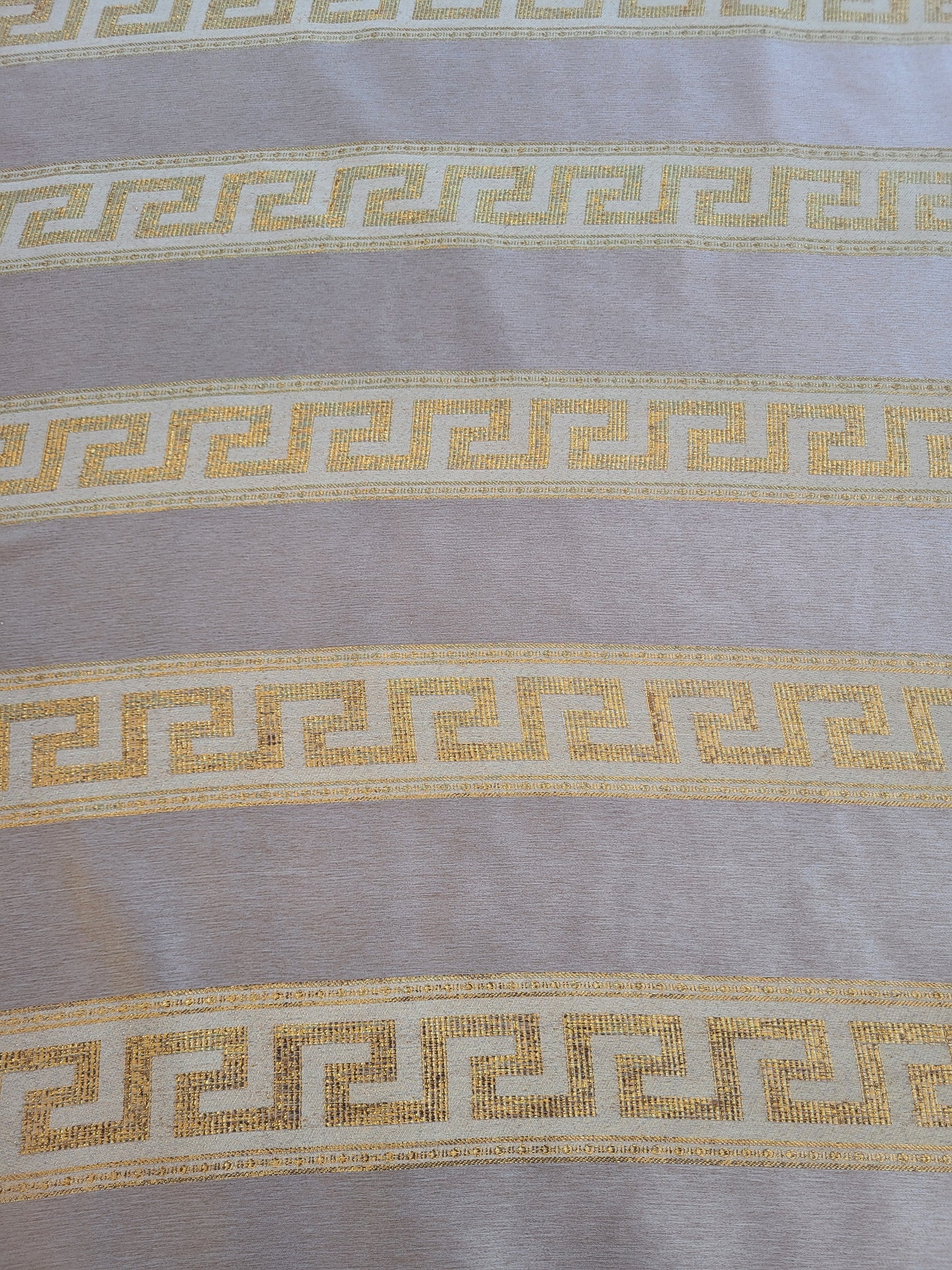 Tissu satin de soie "jawhara" tissé - Rose et Or #2