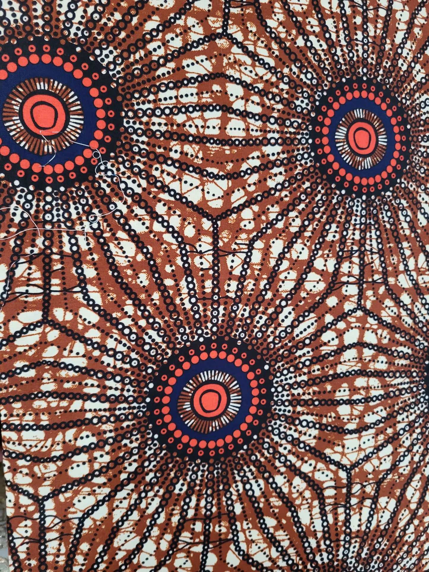 Circle printed wax fabric - Multicolor