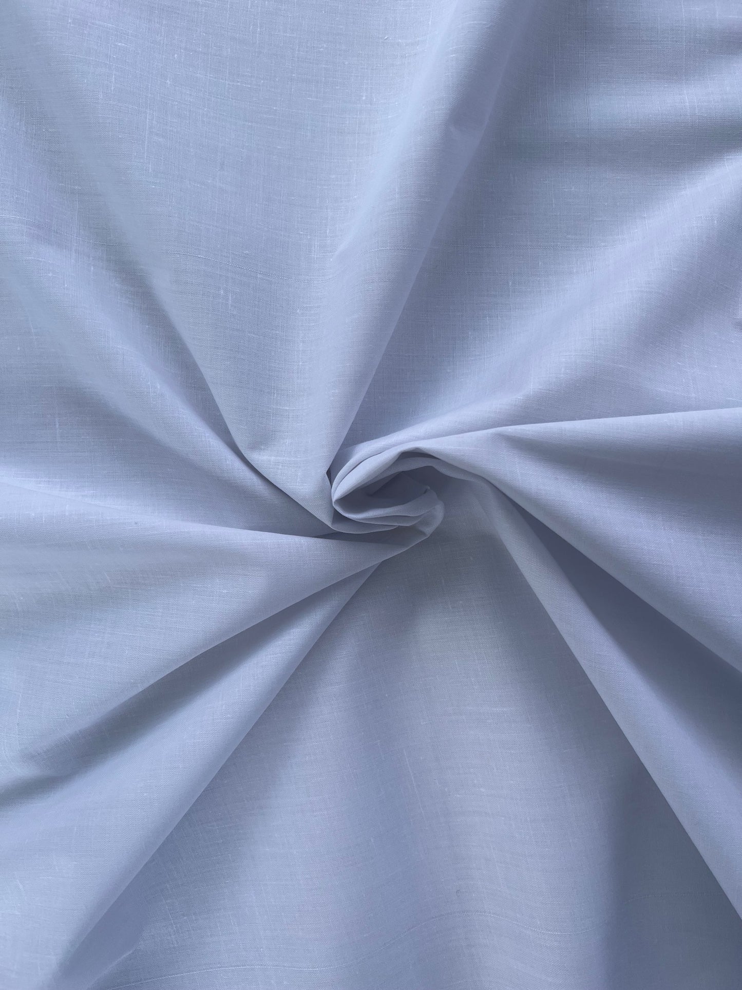 Tissu coton popeline uni tombé modéré - Blanc