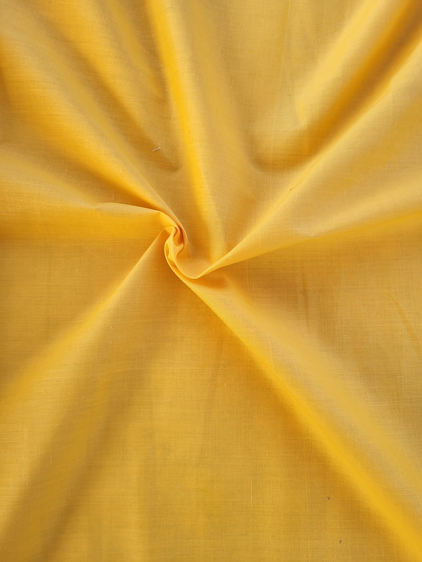 Tissu coton popeline uni tombé modéré - Jaune impérial