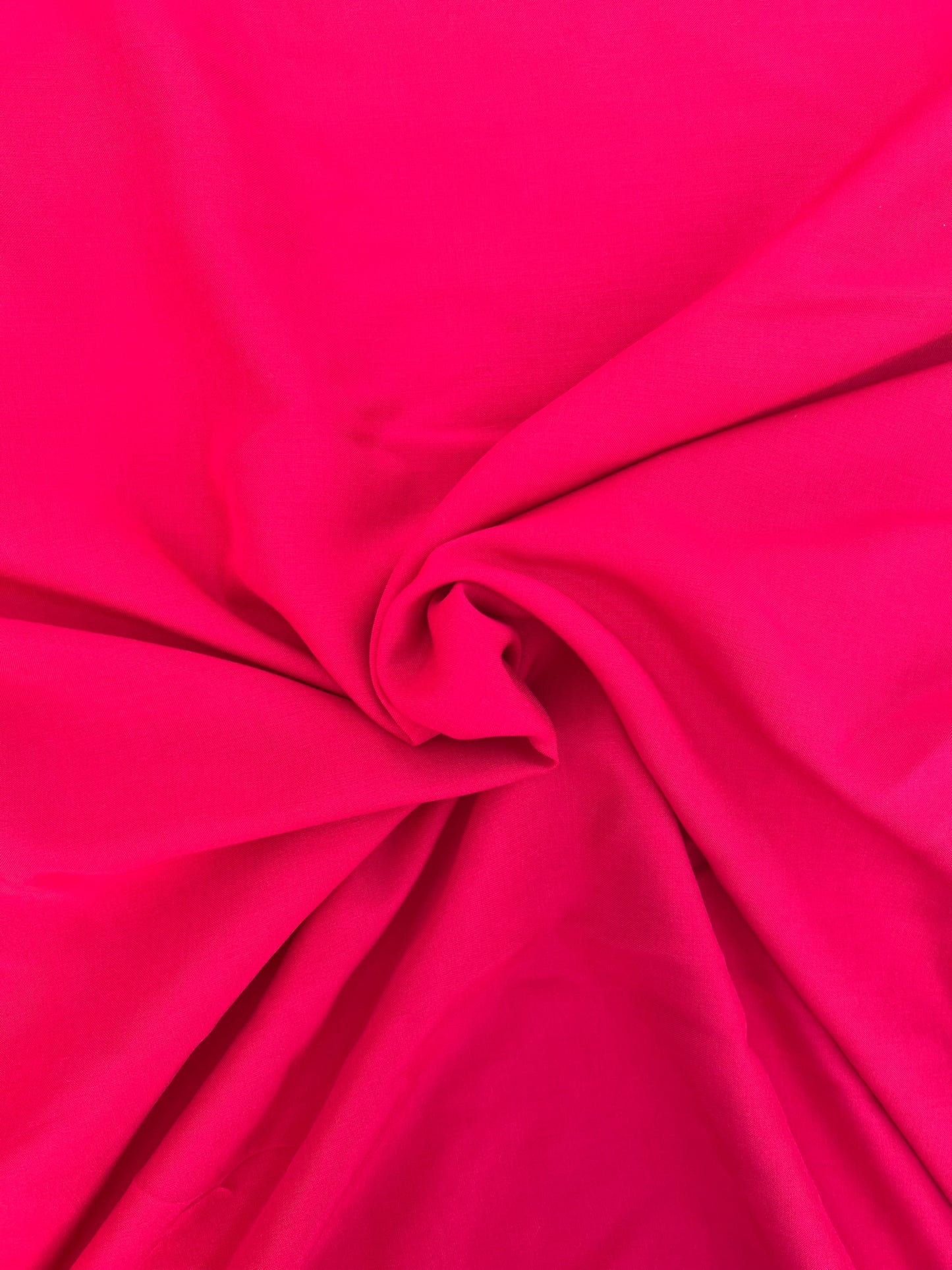 Tissu coton popeline uni tombé fluide - Rouge