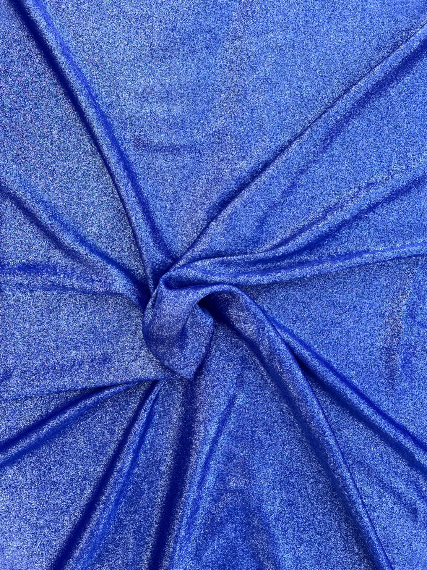 Tissu lamé soyeux - Bleu royal