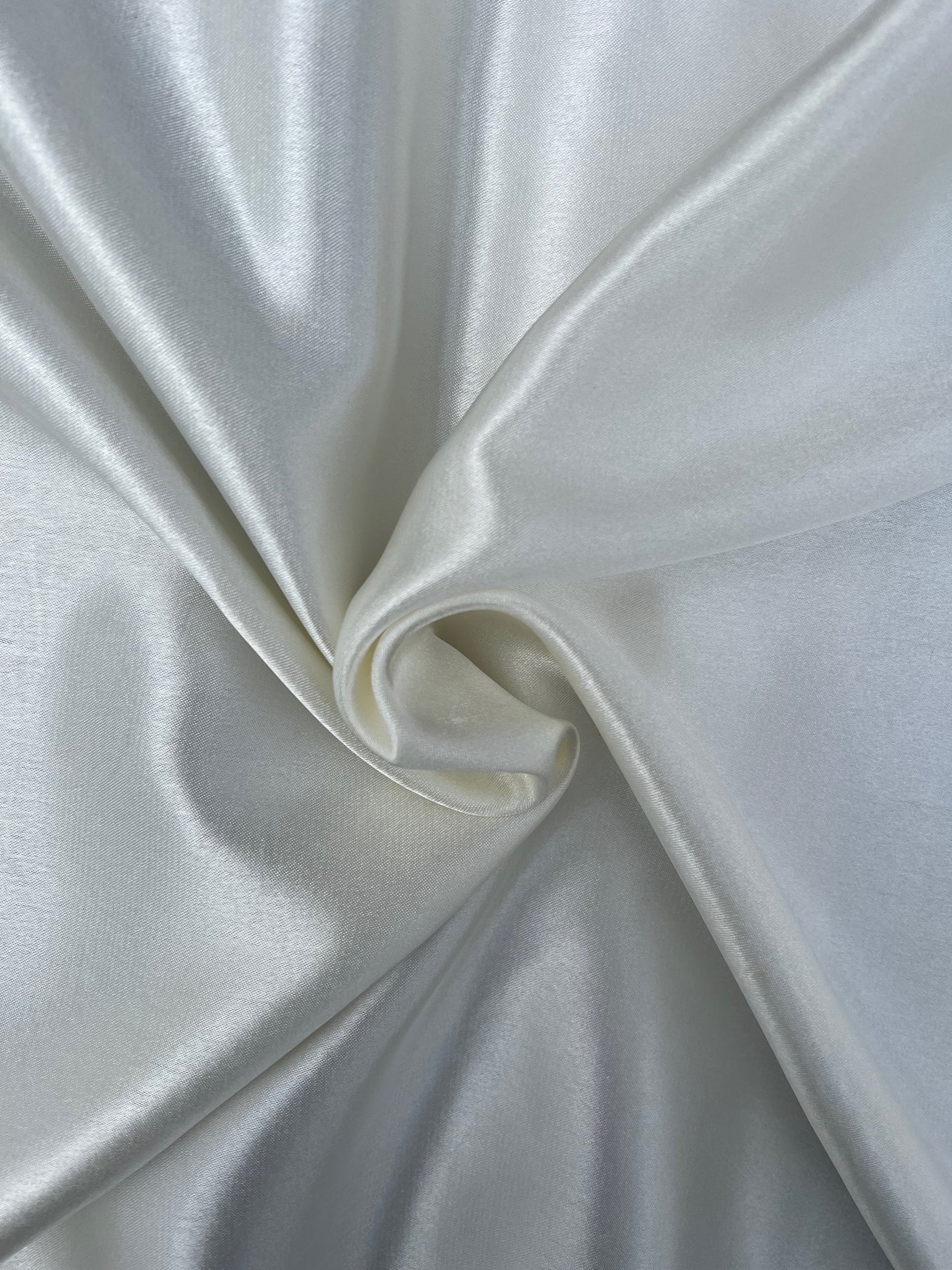 Tissu satin uni - Blanc cassé
