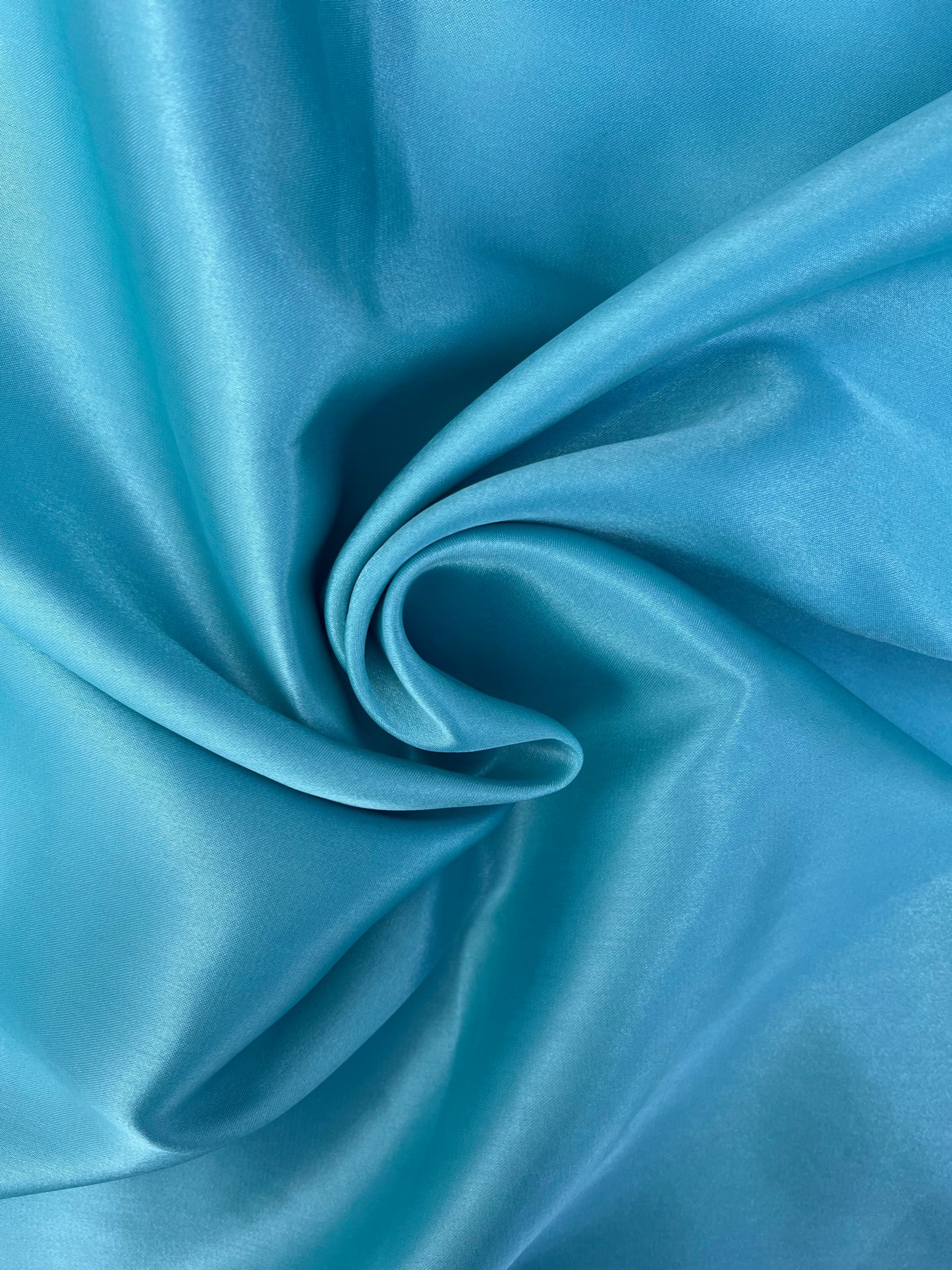 Tissu satin uni - Bleu céleste