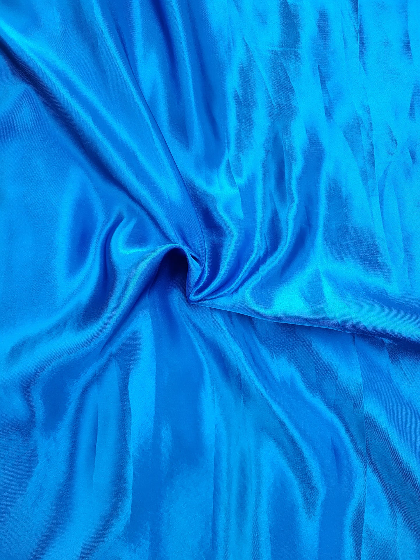 Tissu satin uni - Bleu royal