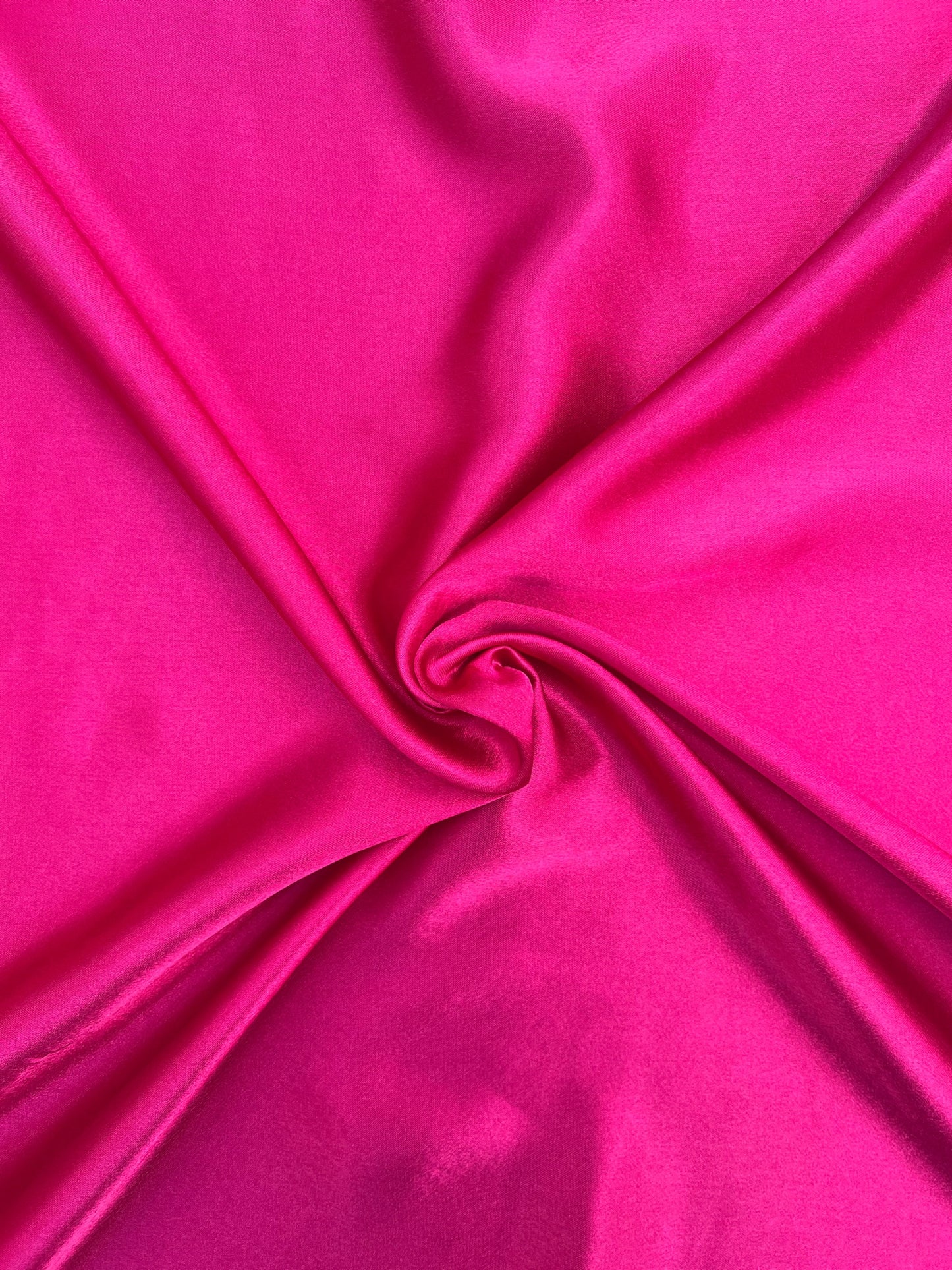 Tissu satin uni - Rose fuchsia