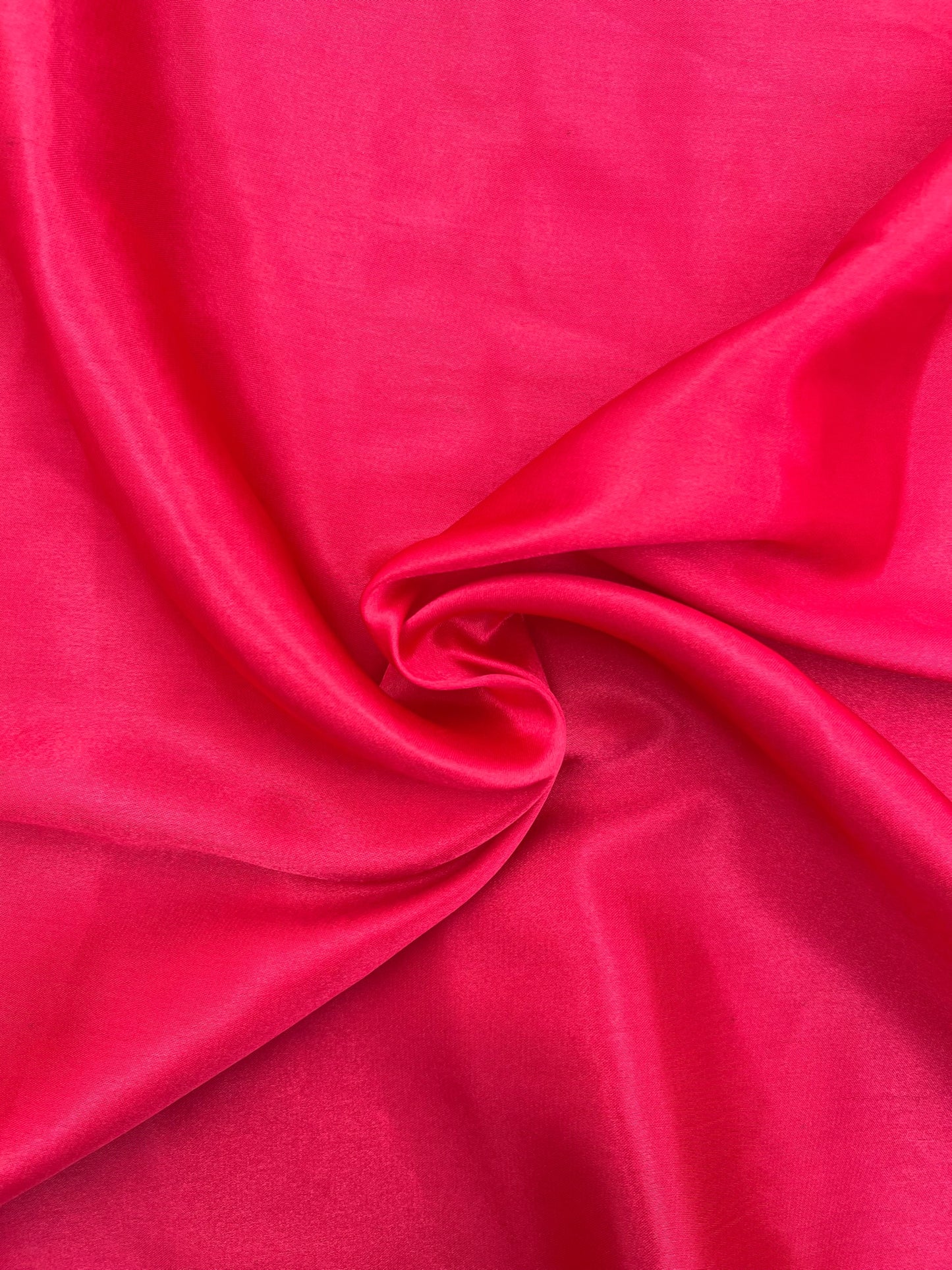 Tissu satin uni - Rouge