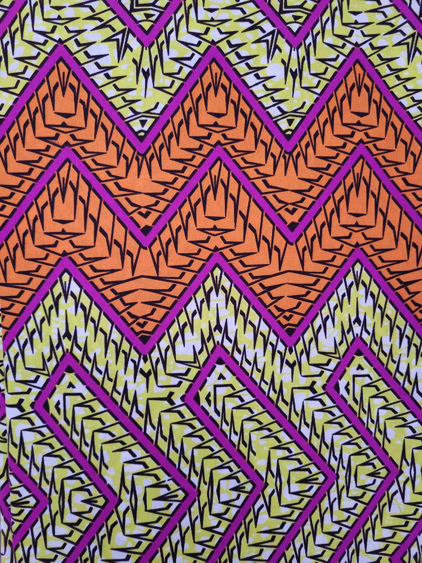 Pyramid printed wax fabric - Multicolor