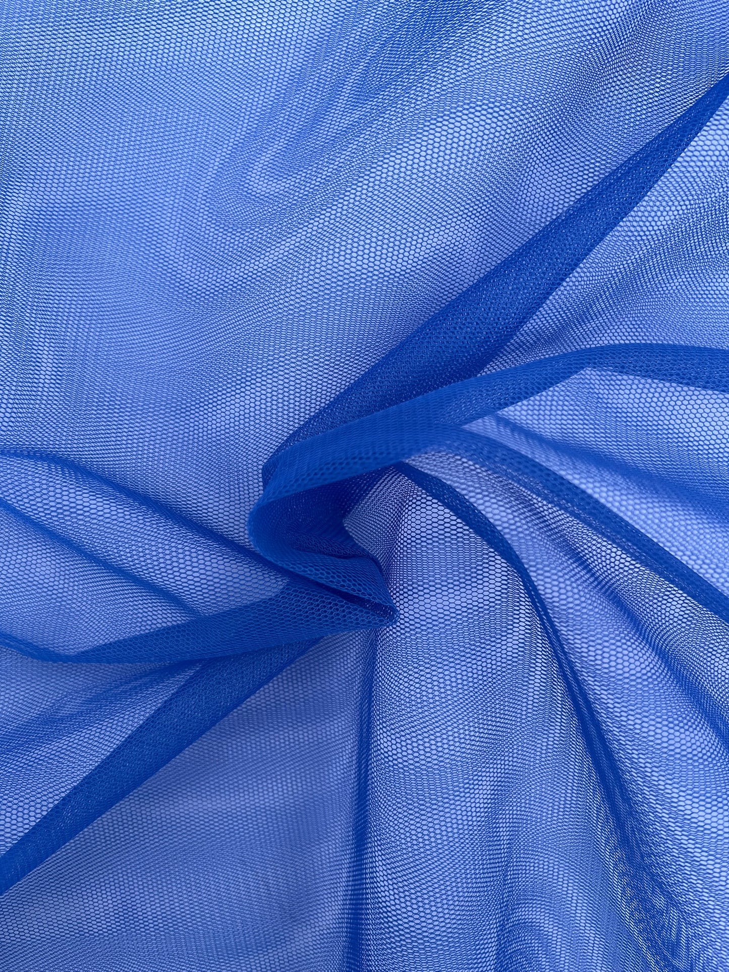 Tissu tulle uni - Bleu royal
