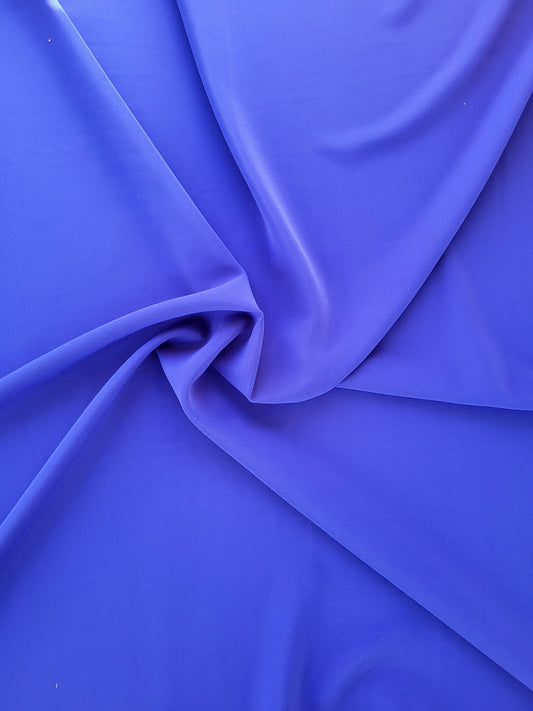 Plain microfiber fabric - Royal blue