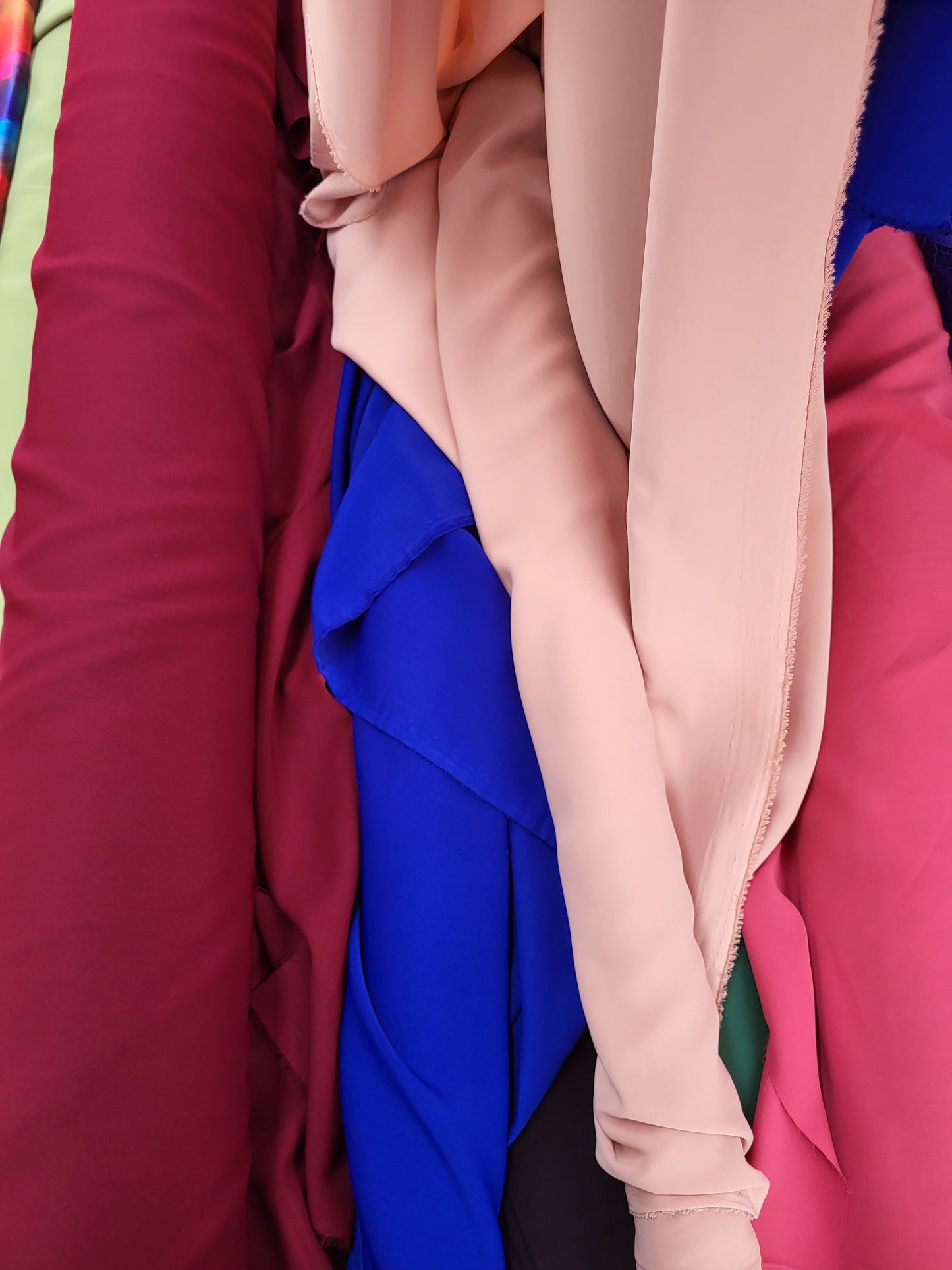 Plain microfiber fabric - burgundy