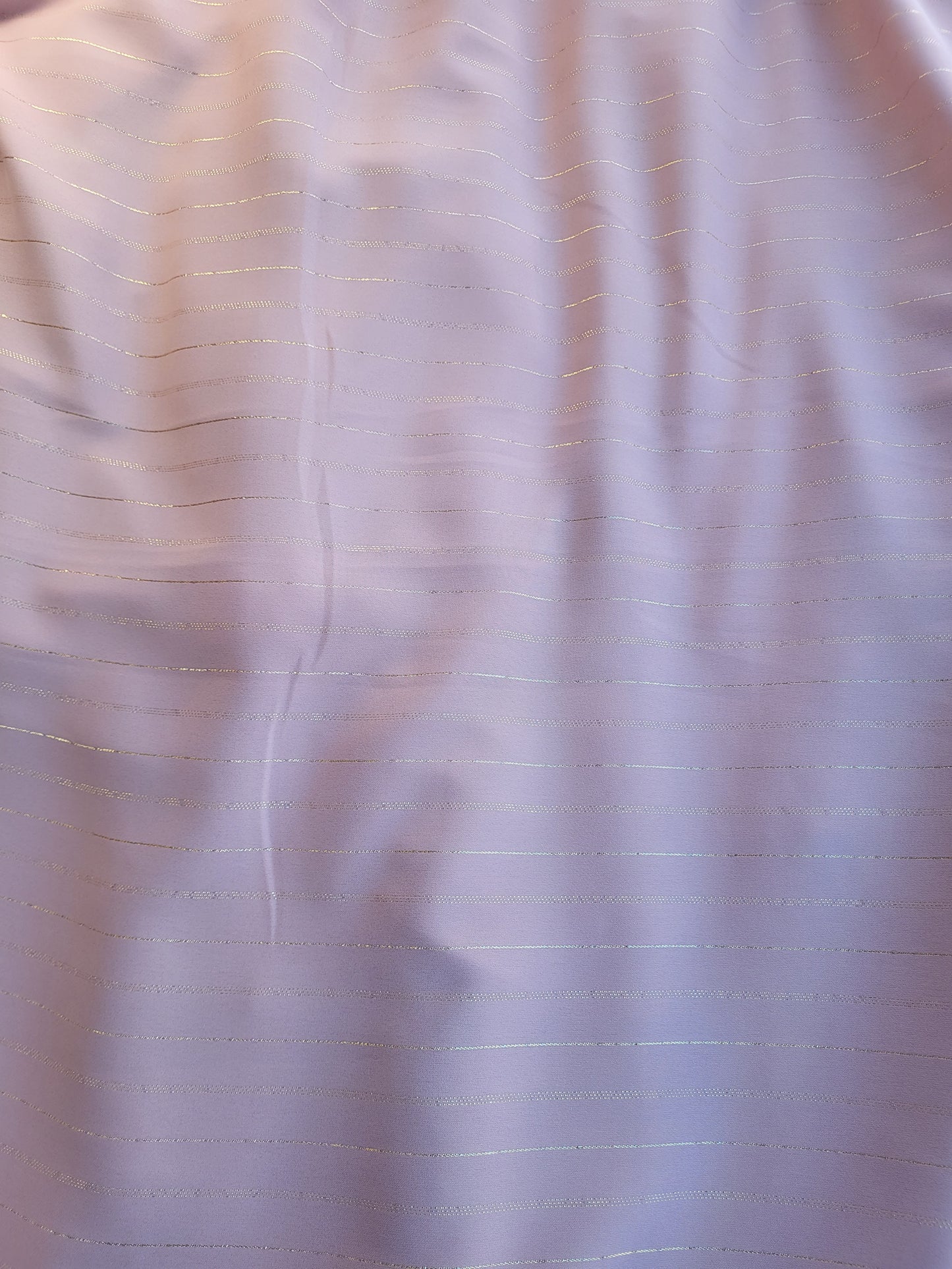 Plain metallic crepe fabric - Powder pink