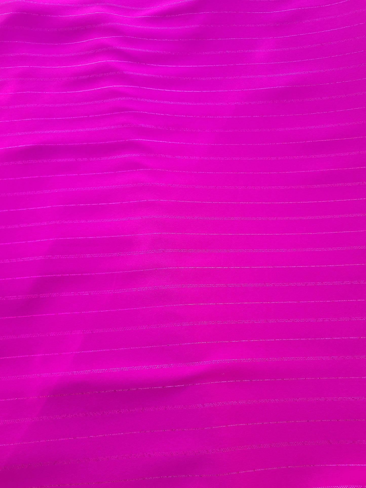 Plain metallic crepe fabric - Fuchsia pink