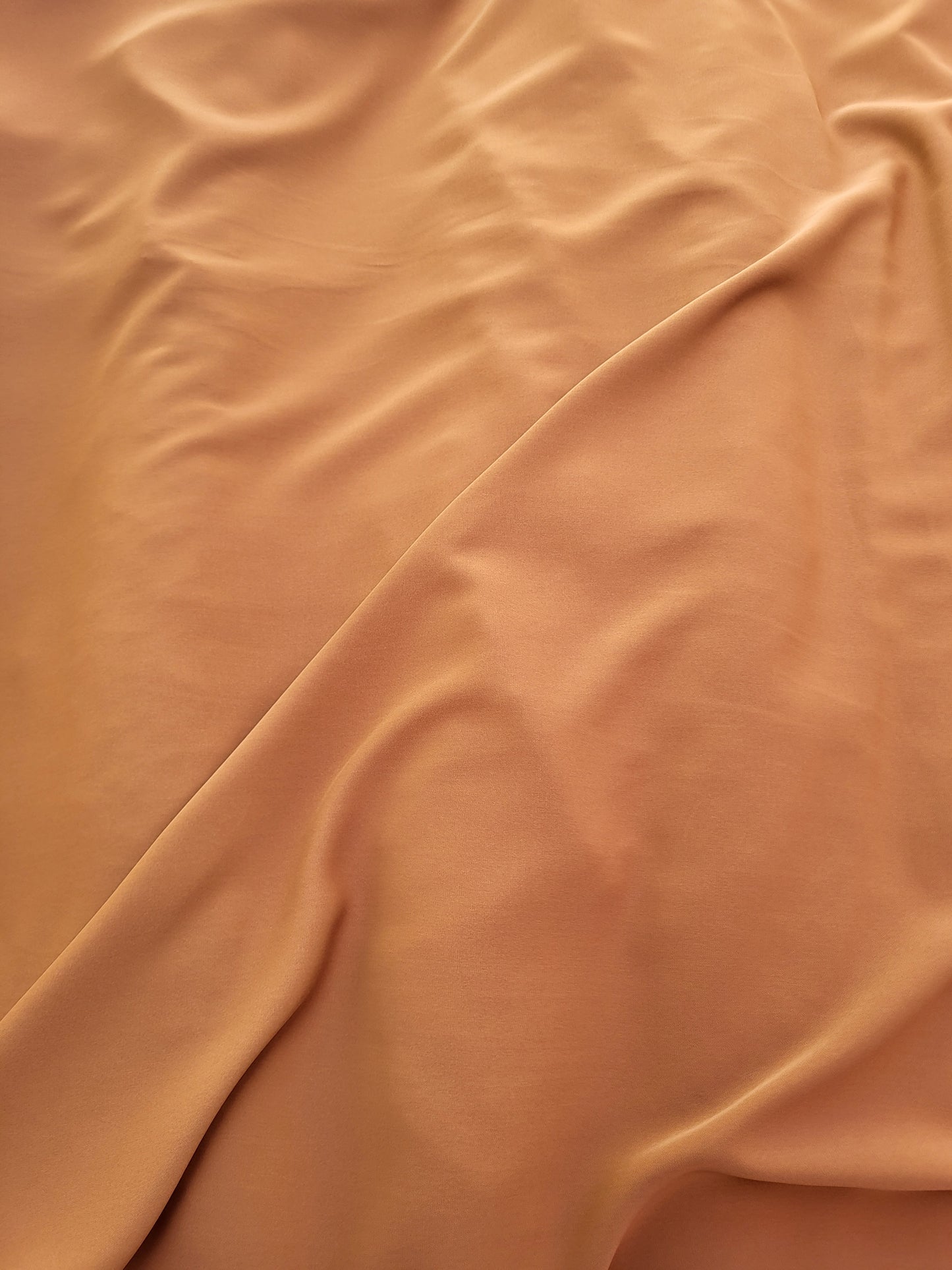 Plain microfiber fabric - camel