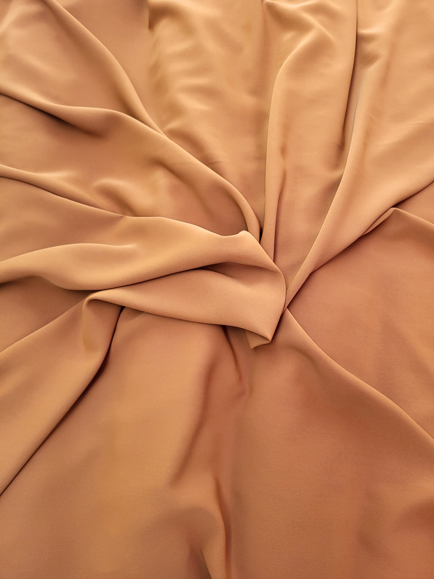 Plain microfiber fabric - camel