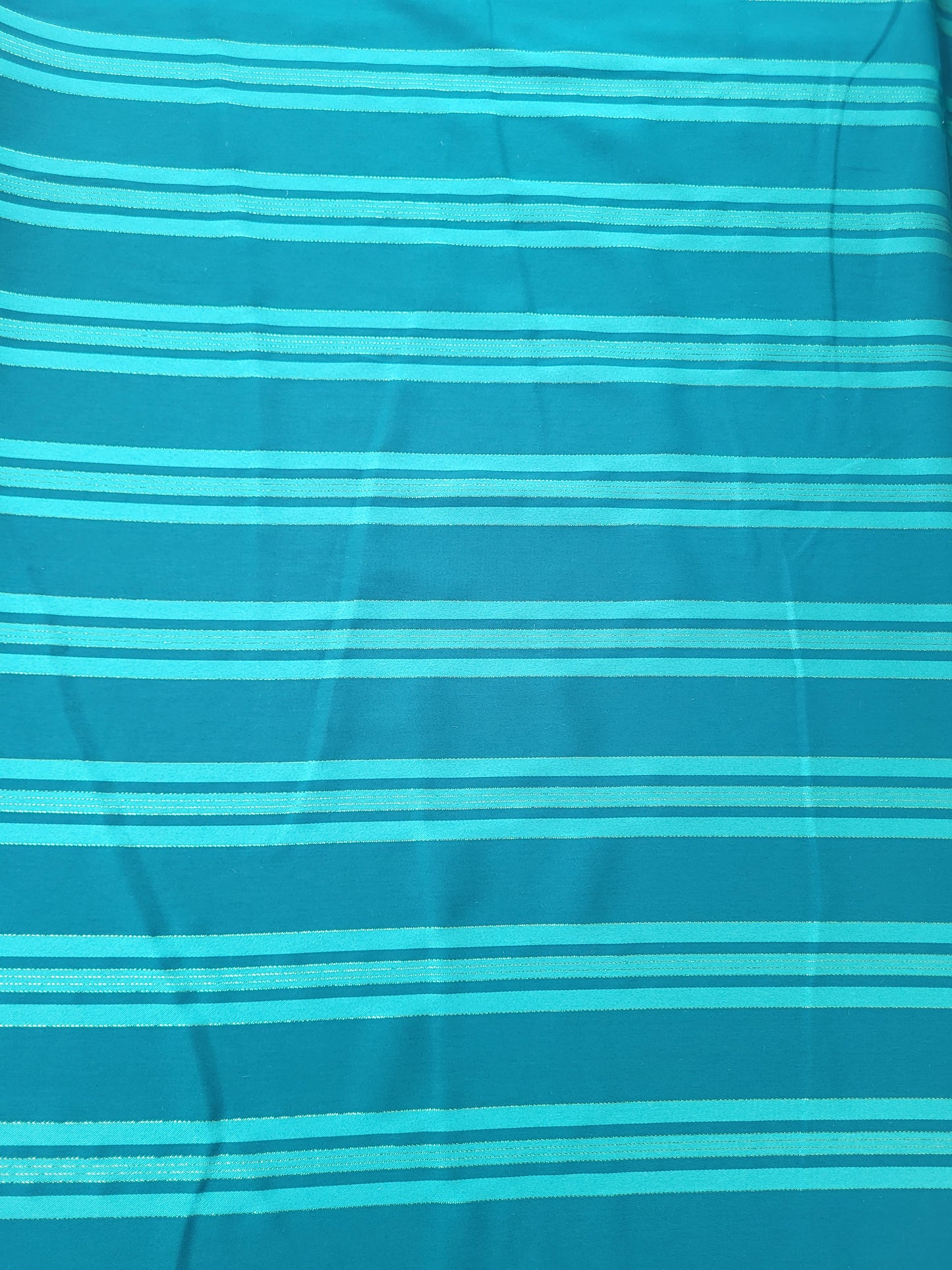 Tissu satin de soie "jawhara" tissé - Vert et Or