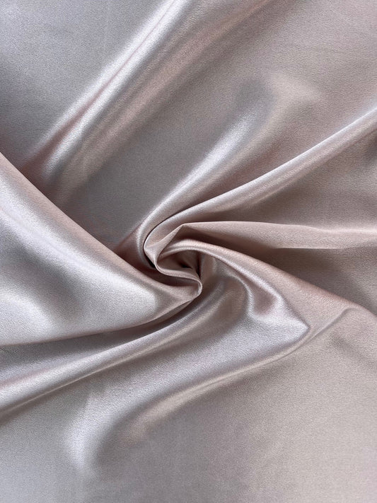 Tissu crêpe satin - Ivoire