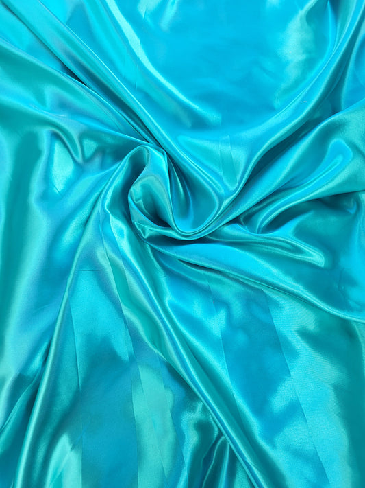 Tissu satin uni - Vert canard