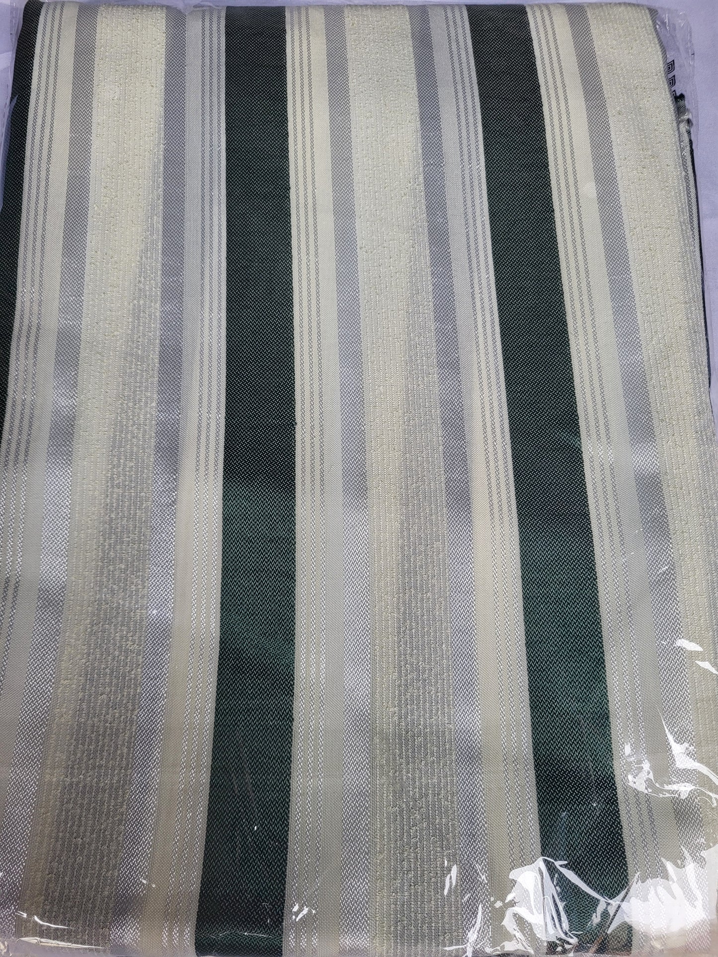 Tissu Sousdi "Jellaba" - Vert bouteille et Beige