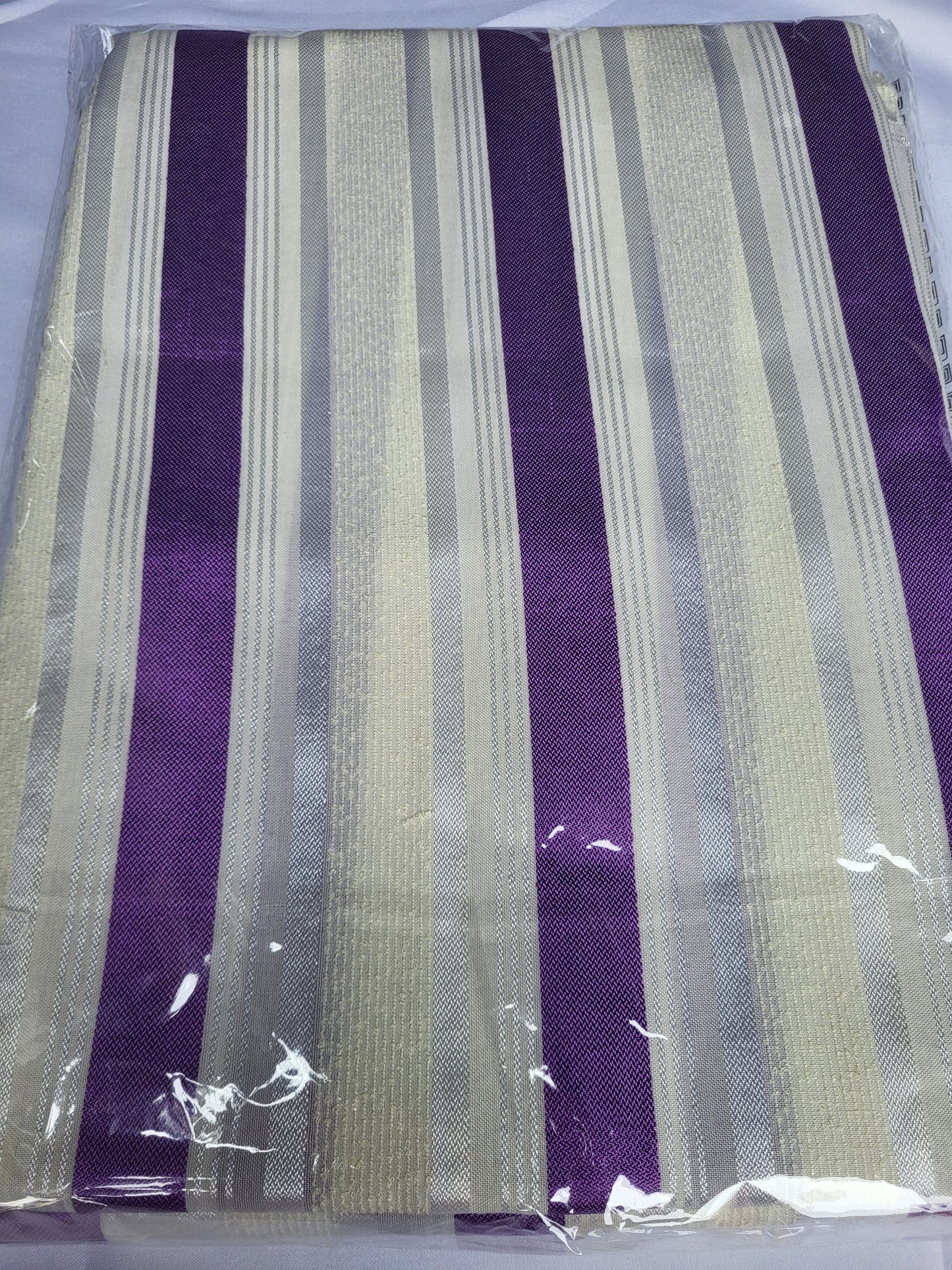 Tissu Sousdi "Jellaba" - Violet - Beige