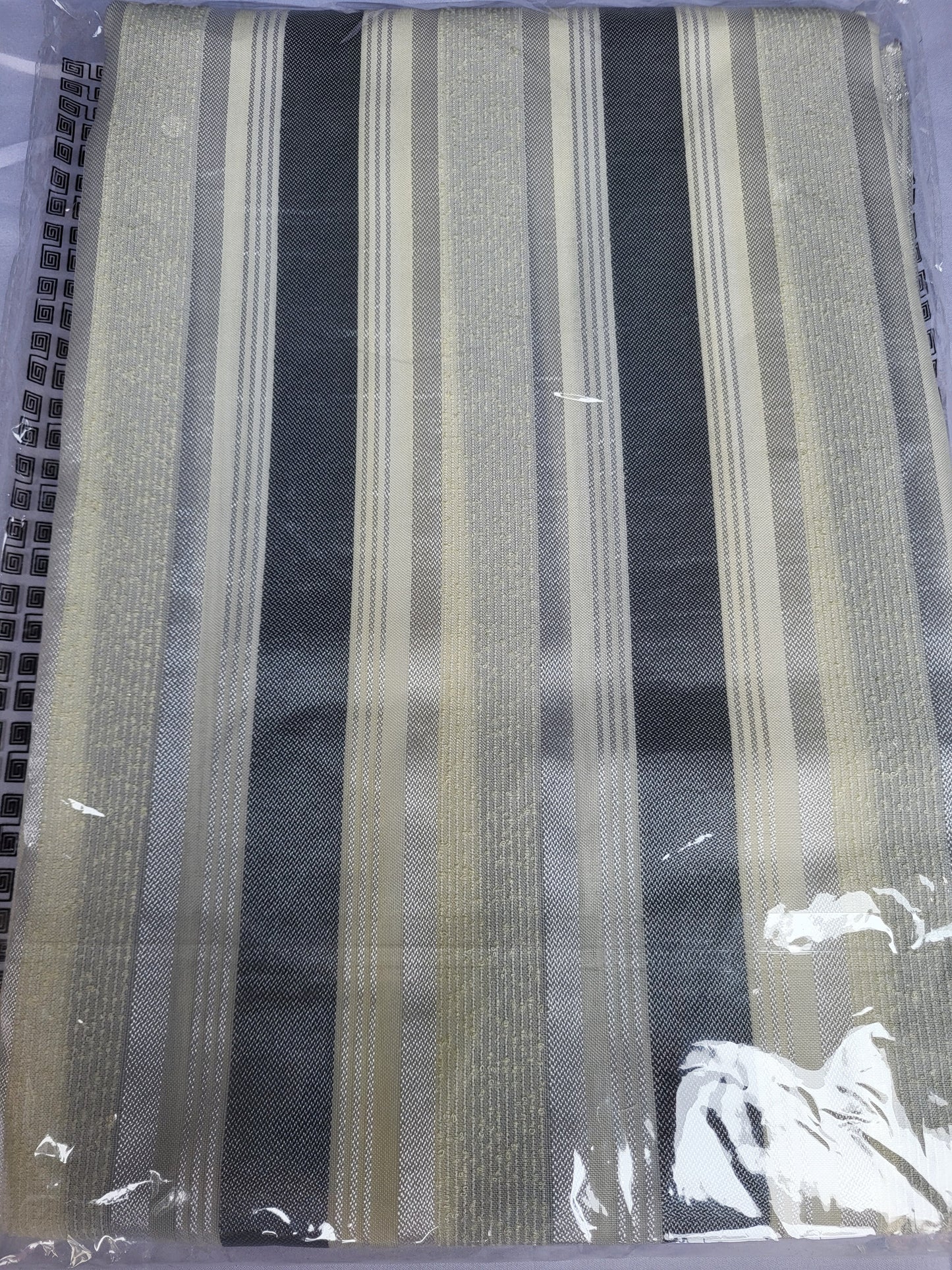 Tissu Sousdi "Jellaba" - Gris et Beige