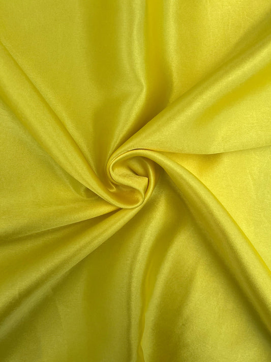 Tissu satin uni - Jaune