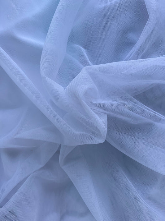 Tissu tulle uni - Blanc