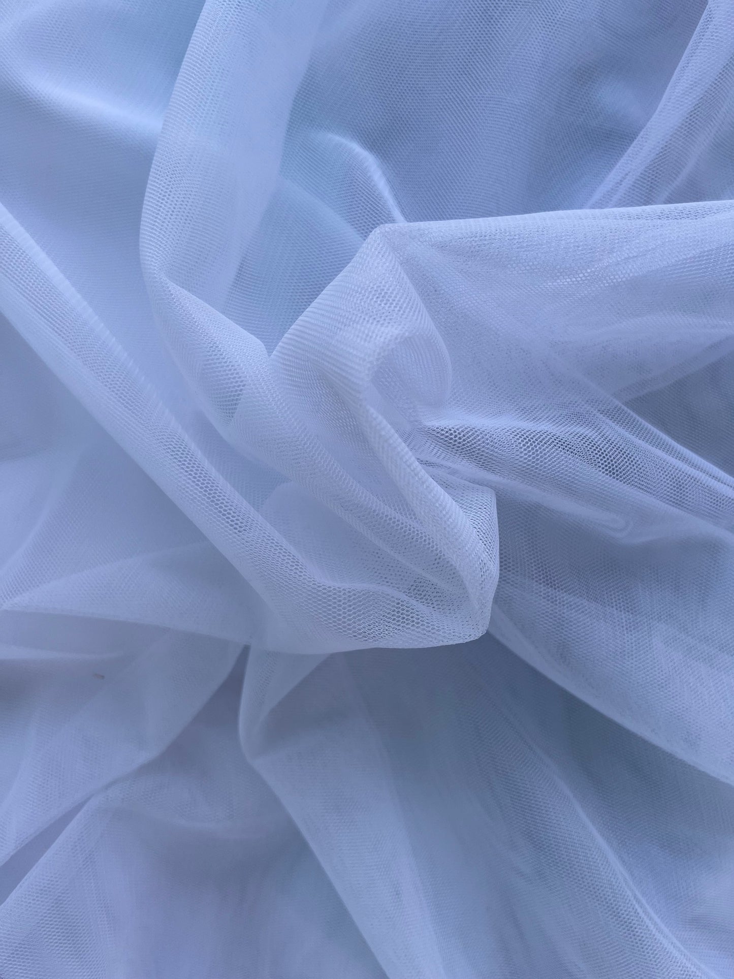 Tissu tulle uni - Blanc