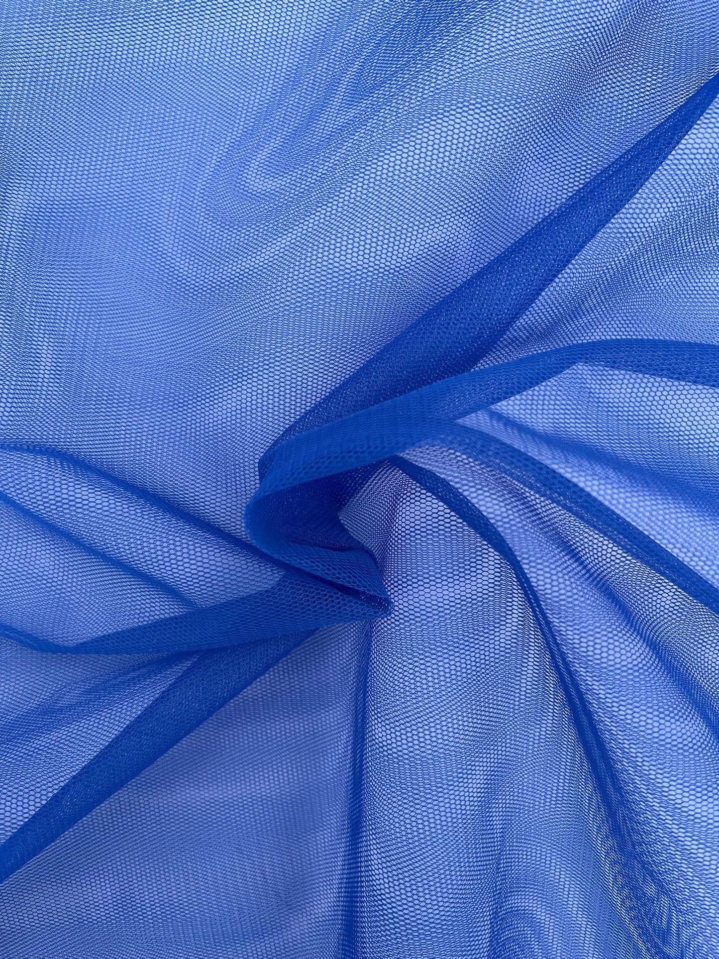 Tissu tulle uni - Bleu royal