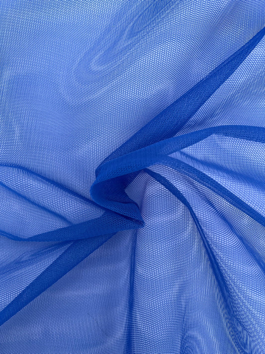 Tissu tulle uni - Bleu royal